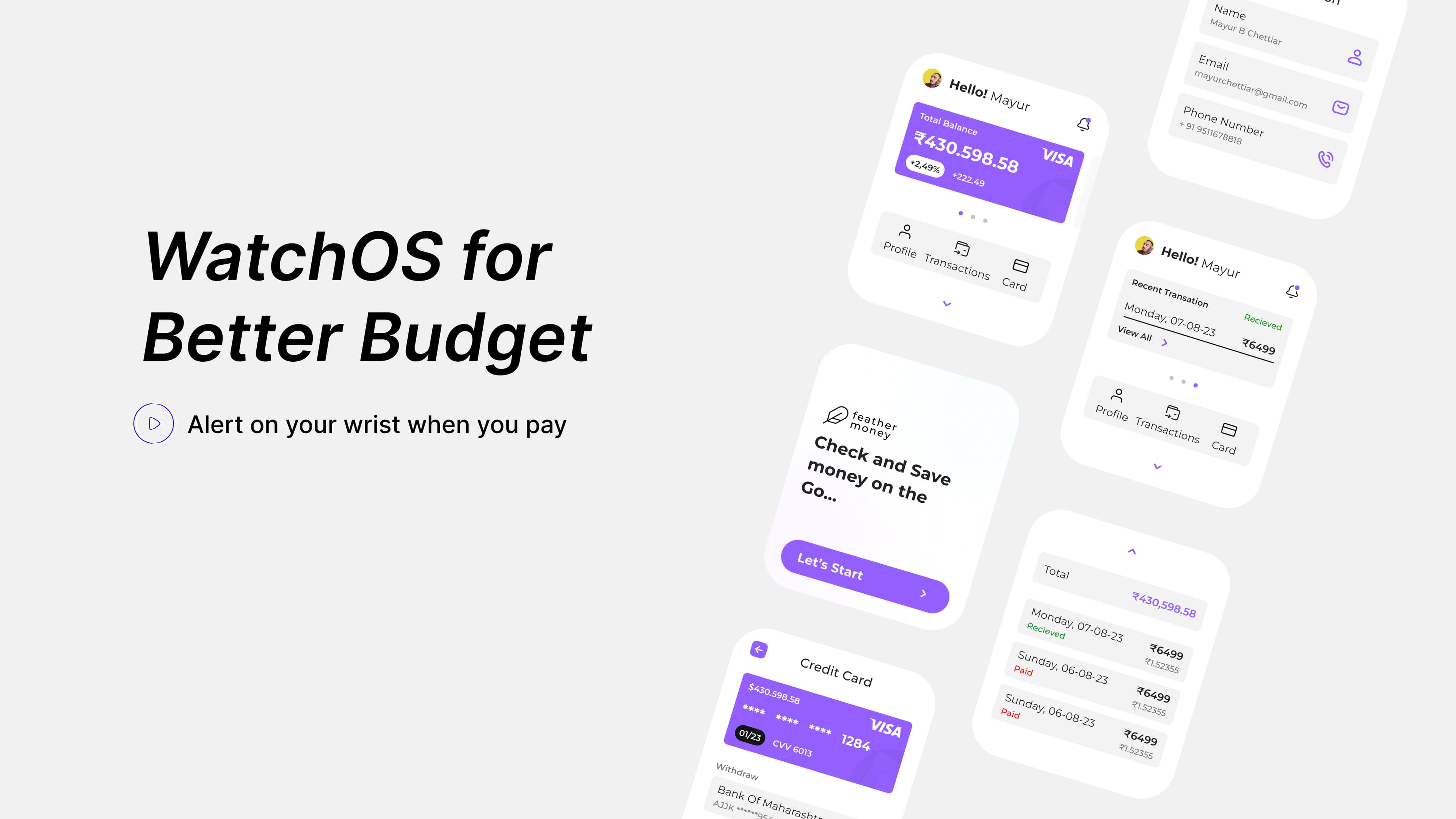 WatchOS App for Budgeting