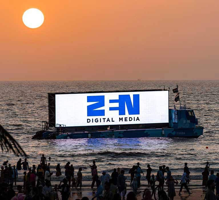 When my animations got featured on a giant billboard...on the sea